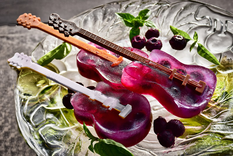 Blueberry Popsicles by Darlene Perkin